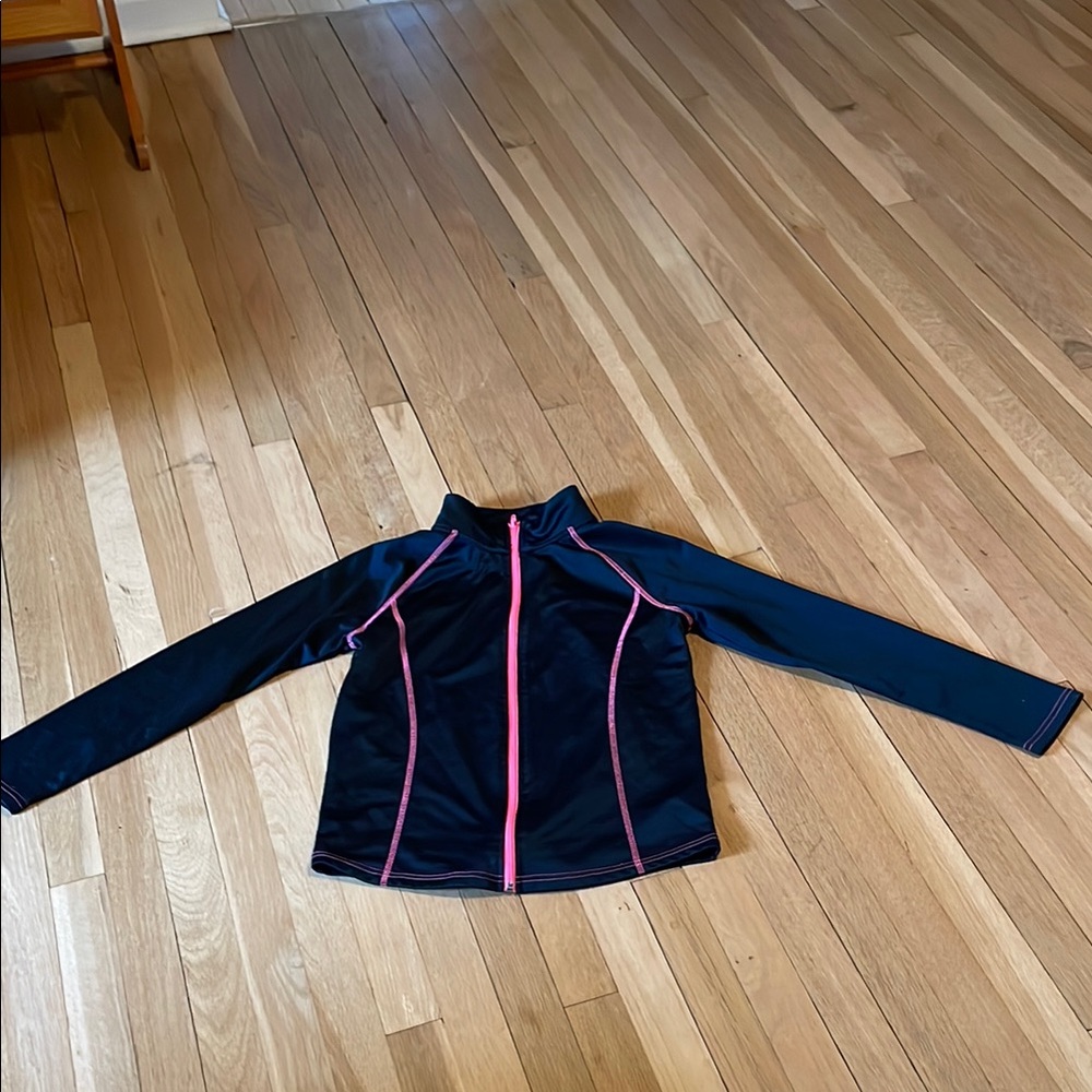 Black Jacket with Pink Accents